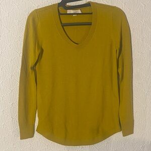 LOFT Mustard Yellow Knit Top Timeless Embracing Simplicity. Confident Sleek
